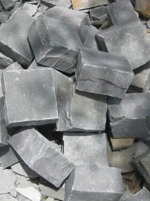 grey limestone cobbles